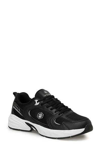 lumberjack Men's Sneakers - Pol 4Fx Phlon, Light Sole, Lace-Up, Black