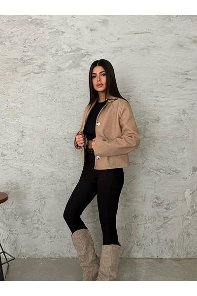 FASHION HAYAL Κοντό μπουφάν Nexeva Hayal Fashion Cashew