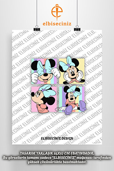 VİZYON İKRA "MINNIE MOUSE" Temalı Premium DTF Tekstil Baskı. ÜTÜ İLE KOLAYCA ...