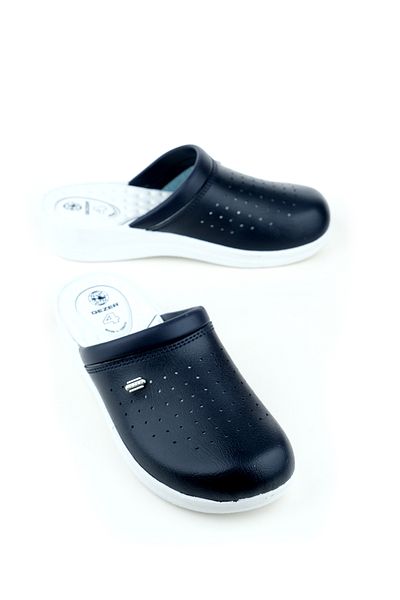 GEZER Παντόφλες εργασίας Unisex Navy Blue Sabo Orthopedic Doctor Nurse