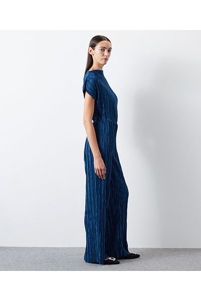 İpekyol Strukturierte Hose mit weitem Bein