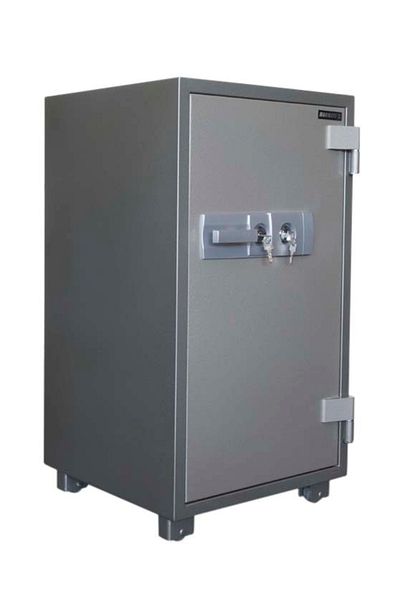 Mahmayi Secureplus 110 Fire Safe Shelved Organiser with 2 Key Locks - W61cm x D58.6cm x H110cm (Grey)