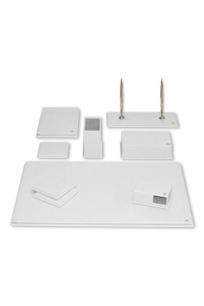 Tabac Sorty Faux Leather Desk Set Black /