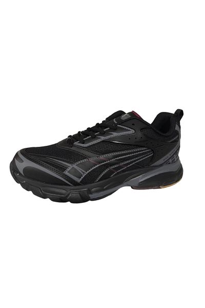 Best Of Men's Black-Smoked Orthopedic Sole Walking Shoes