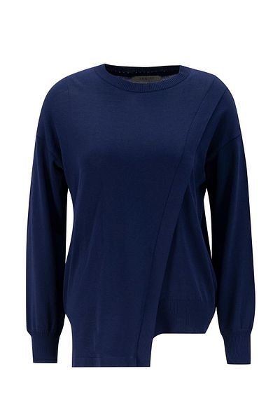 Armine Aller Detailed Knitwear Sweater 24Kd2005 Navy Blue