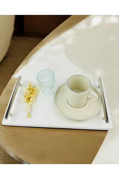 CyzHome Tranquility Groom Coffee Cup Tray