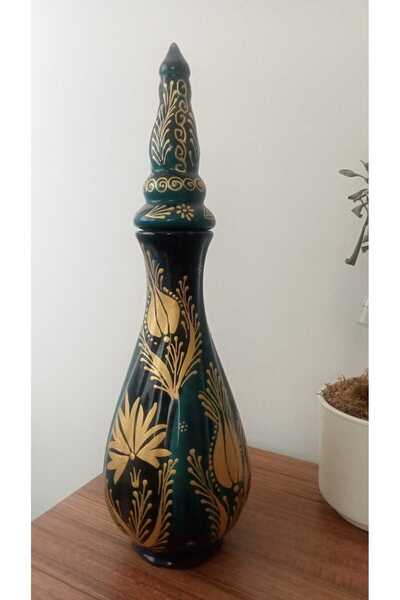 sema çini el yapımı çini çeşmi bülbül 30 cm vazo