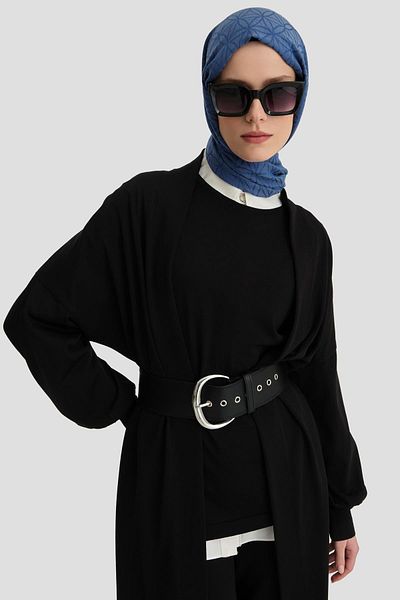 Armine Black Three Piece Knitwear Set - 24Kd2004