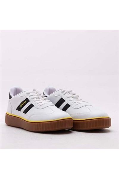 Jump 28146 Thermo Non-Slip Sole Lace-Up Comfort Insole Unisex Sports Shoes White