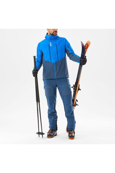 Millet Men's Softshell Jacket White Miv9905 N3176 - Blue-S