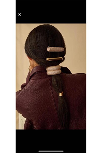 Pelin Aksesuar Cataramă automată mare cu cristal auriu