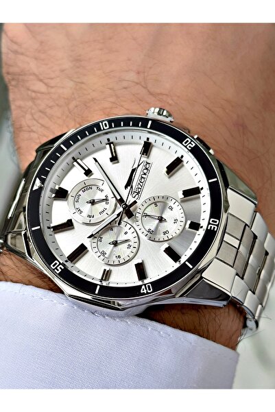 Slazenger Functions Active 5 Atm Waterproof Steel Band Men Wrist Watch 2245.01