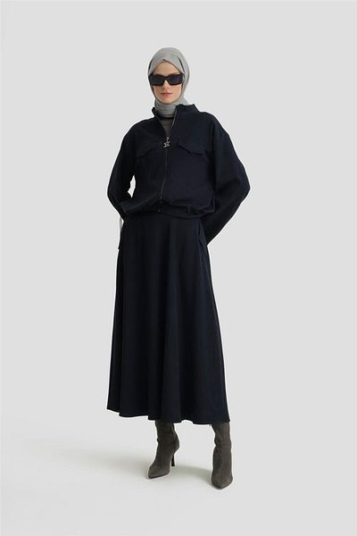 Armine Navy Blue Knitwear Mixed Set - 24K6908