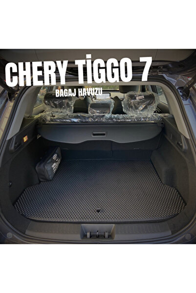 Pascar Oto Paspas Chery Tiggo 7 araca özel yeni nesil bagaj havuzu