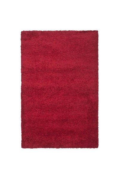 Homelux Flokati rug, rectangular, 160x230, solid, red, polyester, polypropylene