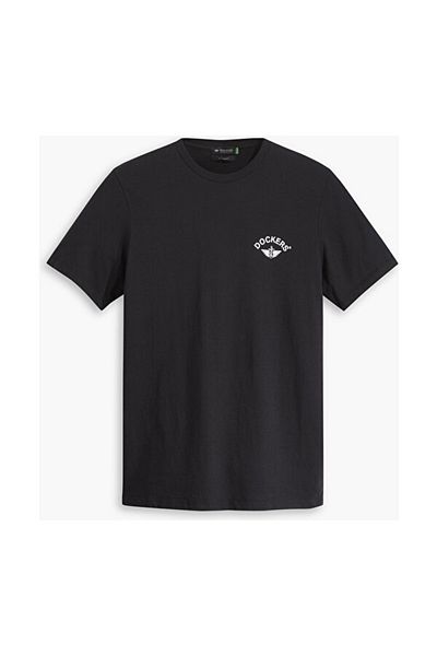 Dockers Logo Patterned Black T-Shirt