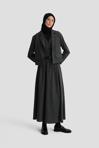 Armine Anthracite Vest Set - 24K6906