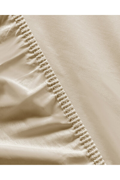 Madame Coco Manon Double Beige 100% Cotton Ranforce Fitted Sheet Set