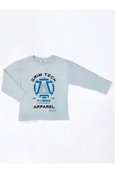 Zekids Tricou subțire din bumbac cu mânecă lungă pentru băiat Grim Tech