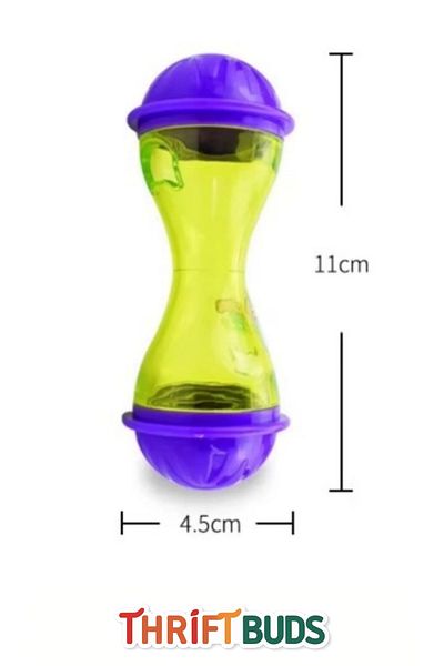 Thriftbuds Durable Storage Instinctive Interactive Hunting Cat Treat Small Size Toy with Food Plastic Container