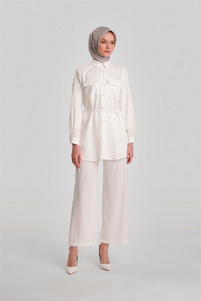 Armine Ortd9261 Ecru Suit Set
