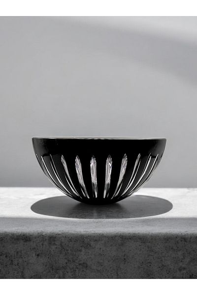 Paşabahçe Cut Decor Black Deep Bowl / Presentation Holder