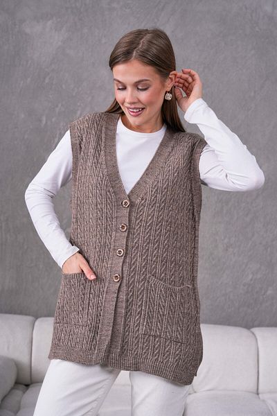 FLEX FASHION Дамски трикотаж с шарени джобове и цепка за майка