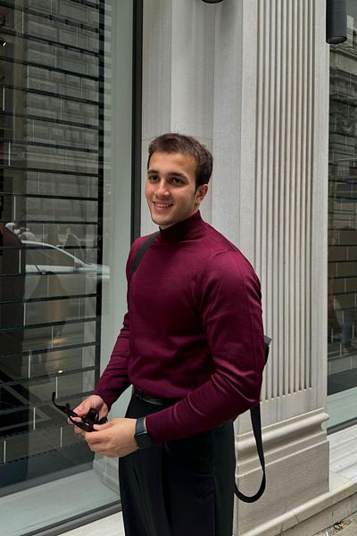 Livio Ferri Men's Standard Fit Regular Cut Half Turtleneck Sweater