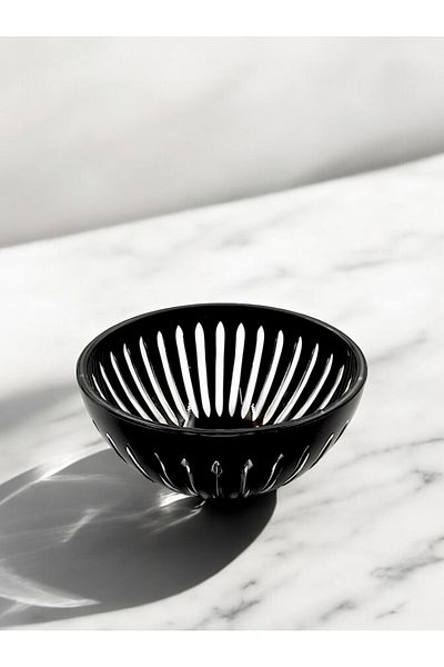 Paşabahçe Cut Decor Black Deep Bowl / Presentation Holder