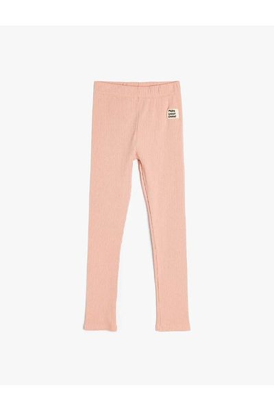 Koton Pink Girl's Leggings 5Skg40095Ak