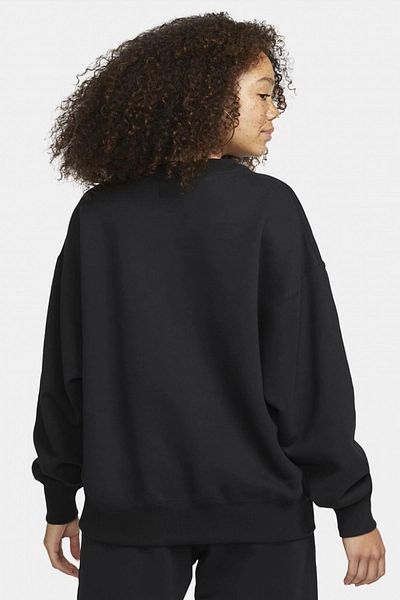 Nike Air Jordan Wordmark Fleece Oversized Fit Women's Crew Wide Fit Women's Sweatshirt Black