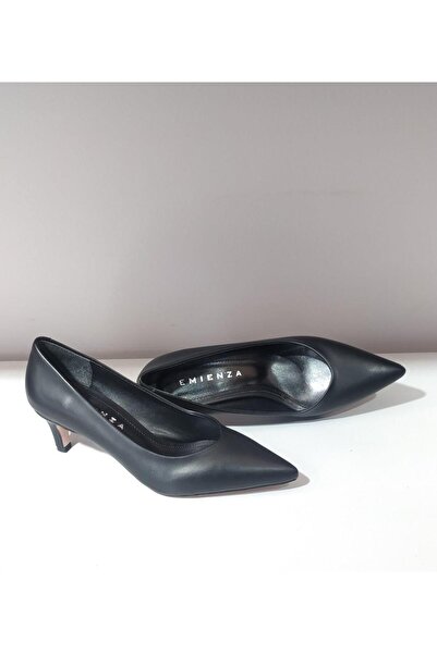 EMIENZA Vina İthal Vegan Deri Sivri Burun Kadın Topuklu Ayakkabı
