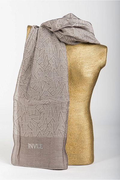 Invee Mink Patterned Shawl 1550