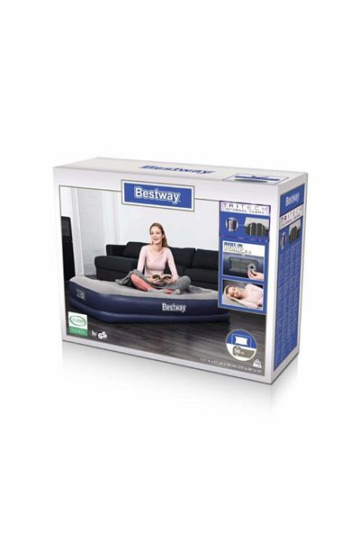BESTWAY Tritech Airbed Twin Built-in AC Pump 191cm x 97cm x 36cm  26-67723