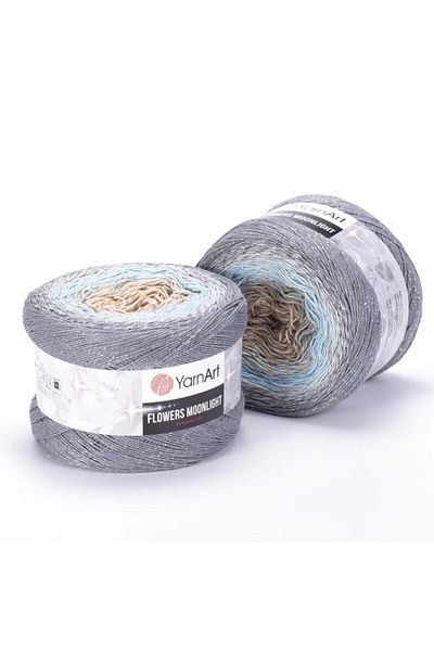 Yarnart Flowers Moonlight - Glittery, Marbled Hand Knitted Marbled-3268