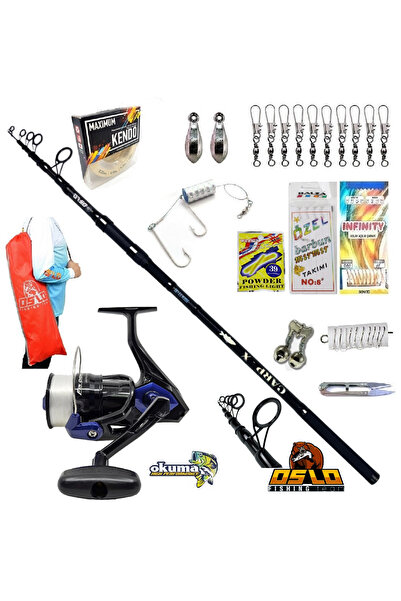 Okuma Fin Chaser X FNX-60NG Oslo Carp-x 360cm 3,5lbs Profesyonel Surf Kıyı Ol...