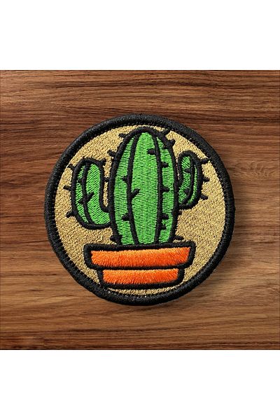 Ex Patch Cactus Patch Peç Armă Broderie 7 Cm