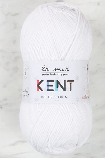 La Mia Yarn La Mia Kent Λευκό Πλεκτό Σχοινί - L001