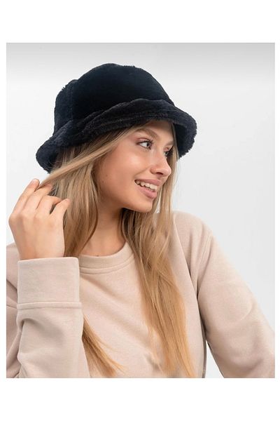 AYGÜN Plush Bucket Bucket Hat for Woman