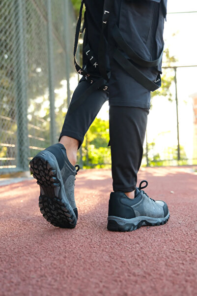 KAYGISIZ AYAKKABI Gri Outdoor 4 Mevsim Trekking Dağcılık Sıcak Astar Konforlu...