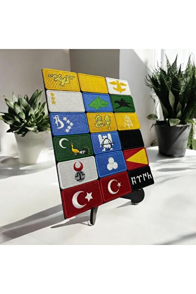 Ex Patch 17 Türk Devleti Bayrağı Peç Arma Seti 25 X 30 Cm