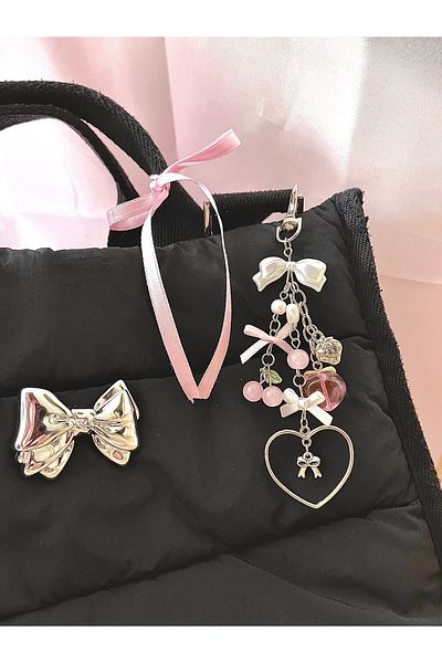 bohemian takı tasarim Fruit Cocktail Ribbon Bag Accessory