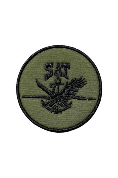 Ex Patch Pardoseală Kaki Sat Command Peçi Broderie Patch 9 Cm
