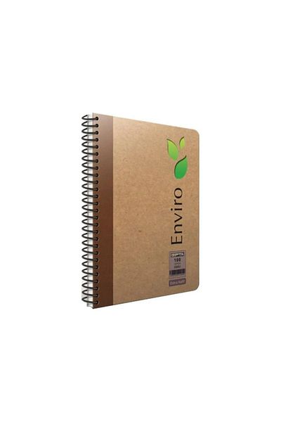 Gıpta Enviro 17X24Cm 100Yp Checked Spiral Kraft Cover Notepad / B3