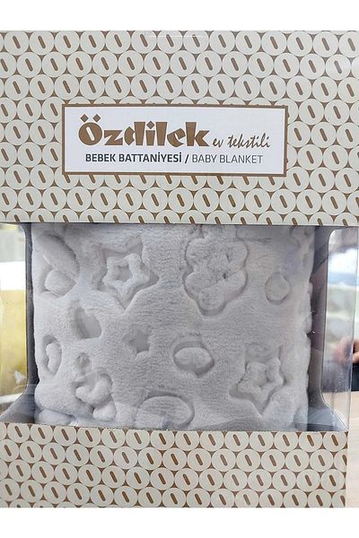 Özdilek Embos Baby Blanket A.grey
