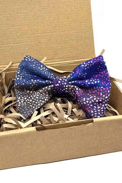 Kravatkolik Bow Tie P1931 - Patchwork with Multicolor Motif Pattern