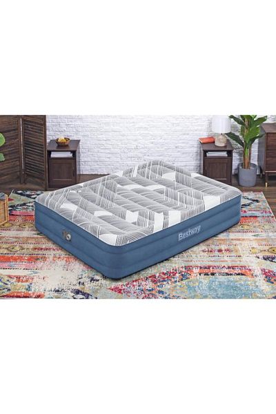 BESTWAY Bestway2.03mx1.52mx36cm  Air Mattress Queen Built-in AC Pump #6712Y