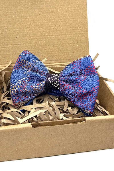 Kravatkolik Bow Tie P1927 - Multicolor Motif Pattern Patchwork