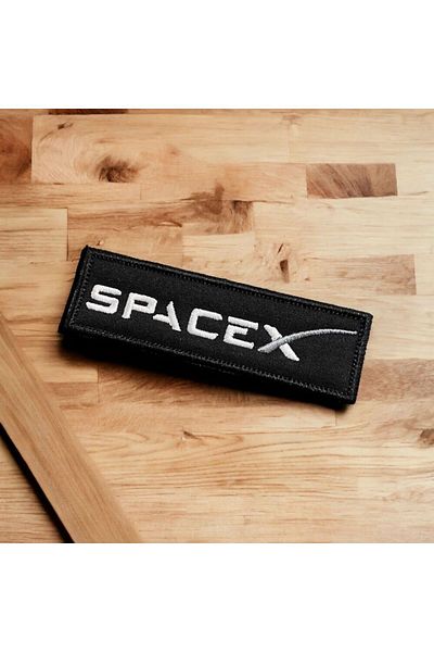 Ex Patch Spacex Scris Patch Peç Arma 10 X 3 Cm