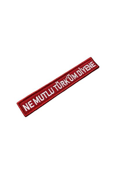 Ex Patch Fundal Roșu Ce frumos turcesc care spune Patch 12 X 2 Cm